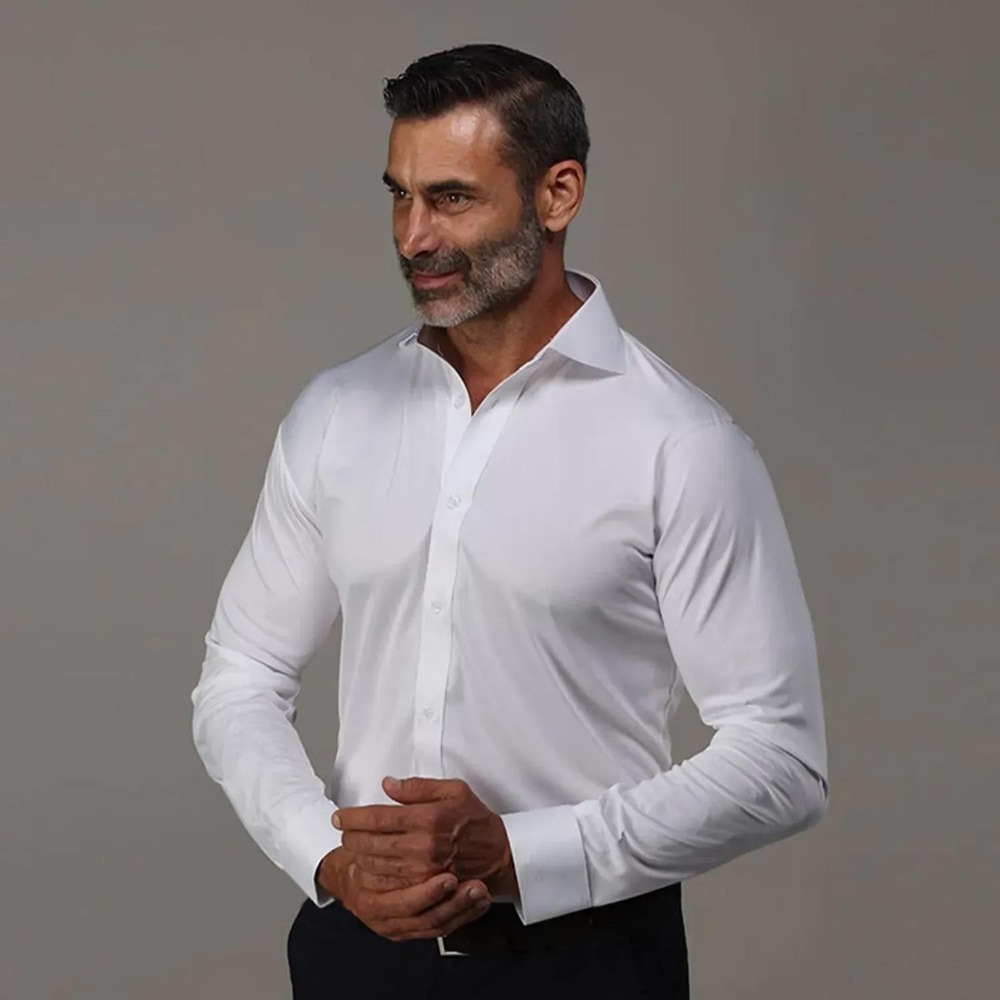 Collars & Co. NWOT Quattro Flex Dress Shirt with Cutaway Collar - Size 2XL